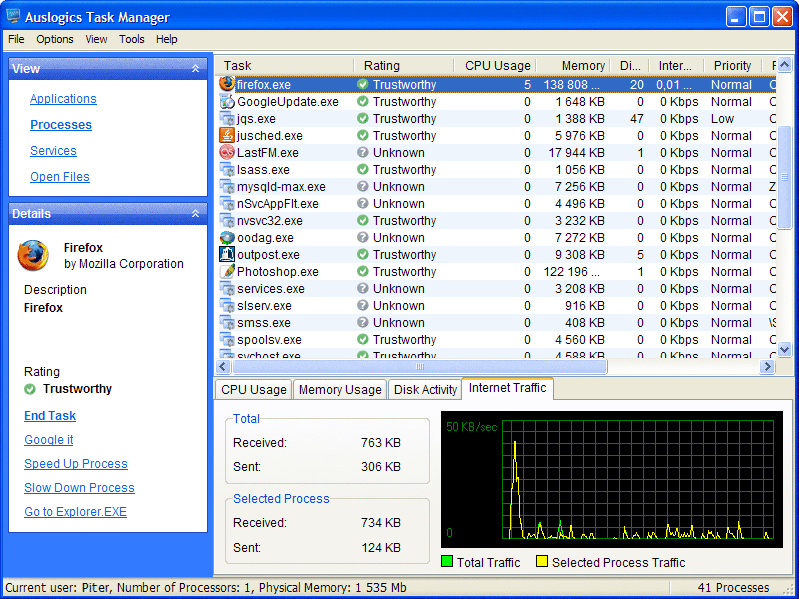 Auslogics Task Manager - Gratis-Download von heise.de