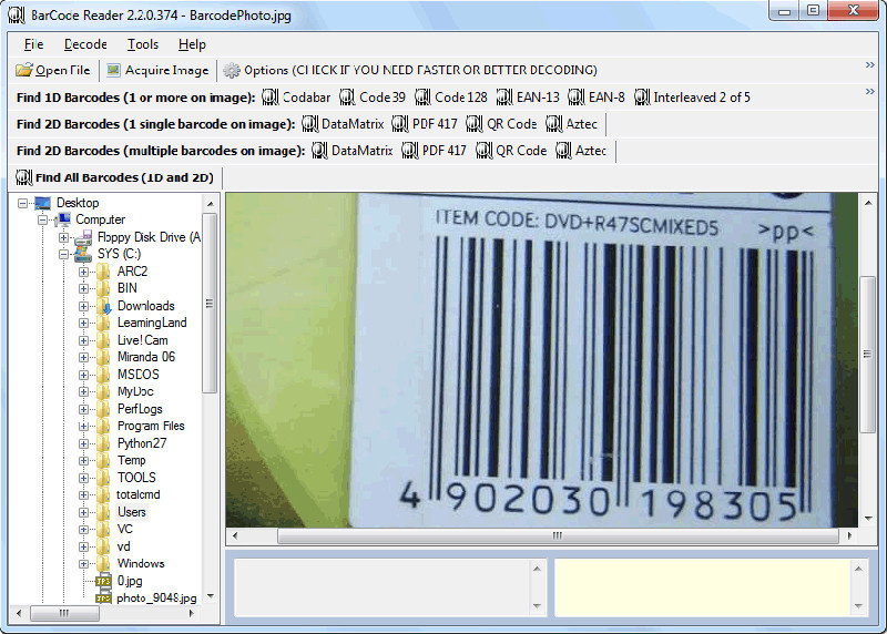 BarCodeReader - Gratis-Download von heise.de