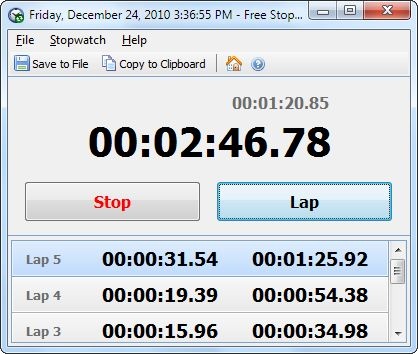 Free Stopwatch - Gratis-Download von heise.de
