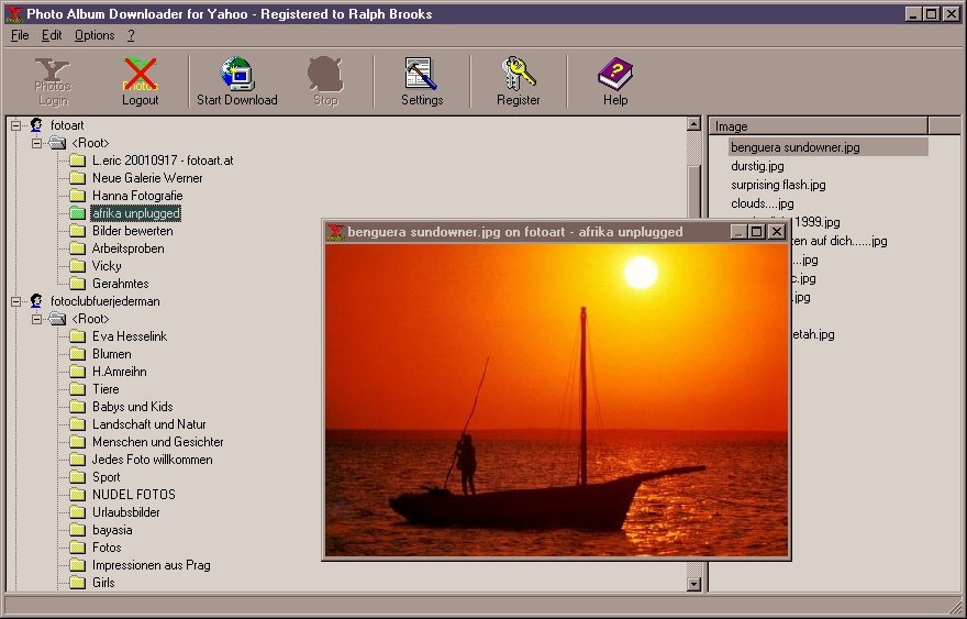 Photo Album Downloader for Yahoo heise Download